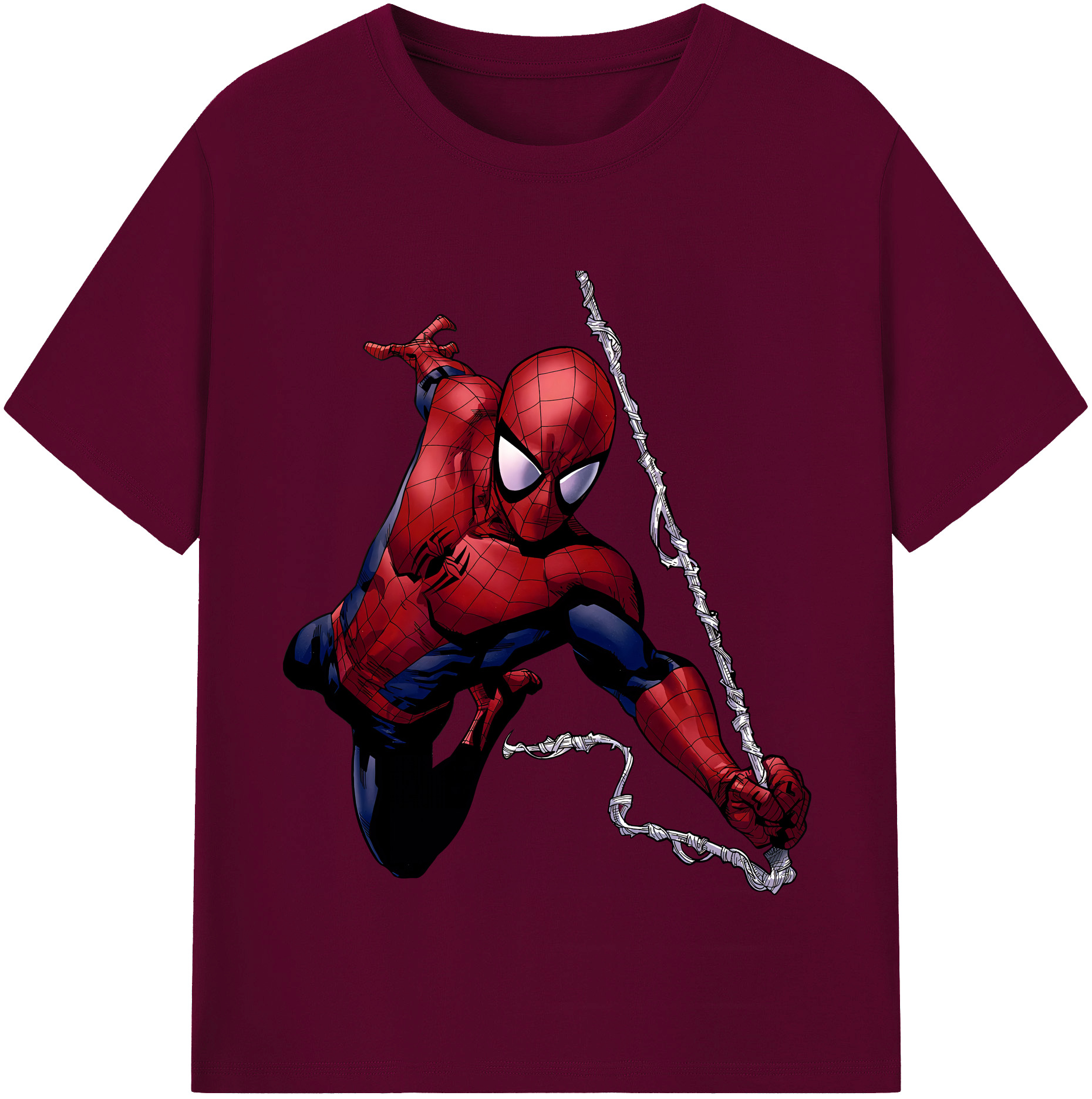 （画像用） Spider Man スパイダーマン レディースカジュアルプリントTシャツ（綿100％）